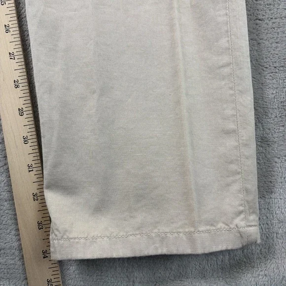 Peter Millar Crown Crafted Somerset Pants Sand 38x34 Linen Blend Golf NWT $225